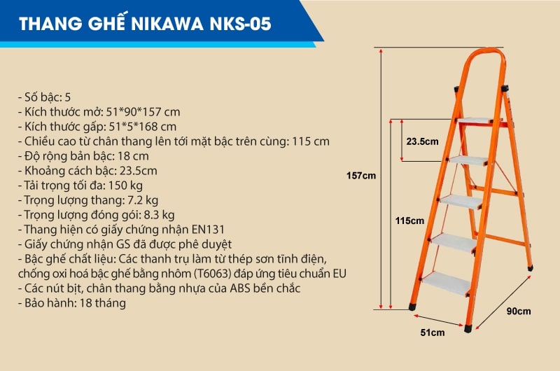 Thang ghế gia đình Nikawa NKS-05