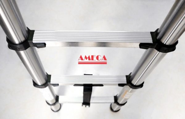 Thang nhôm xếp đơn inox Ameca AMD-IN50