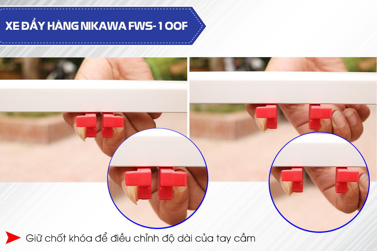 Xe đẩy hàng giá rẻ Nikawa FWS-100F
