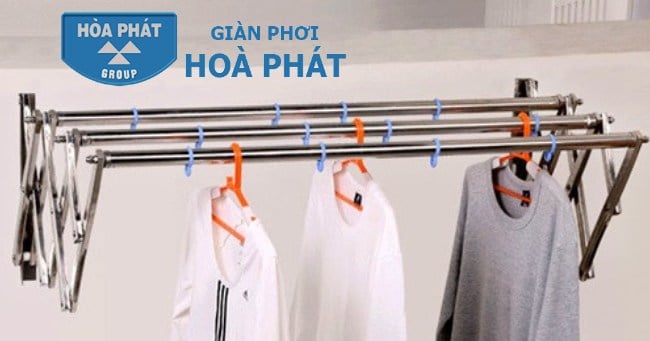 Giàn Phơi Hòa Phát HP-68B – Gắn Tường Xếp Ngang