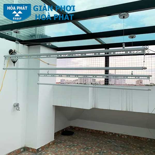 Giàn Phơi Thông Minh Hòa Phát S900 Plus – 4 Thanh, Gắn Trần